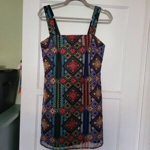 Fate Embroidered Mini Dress